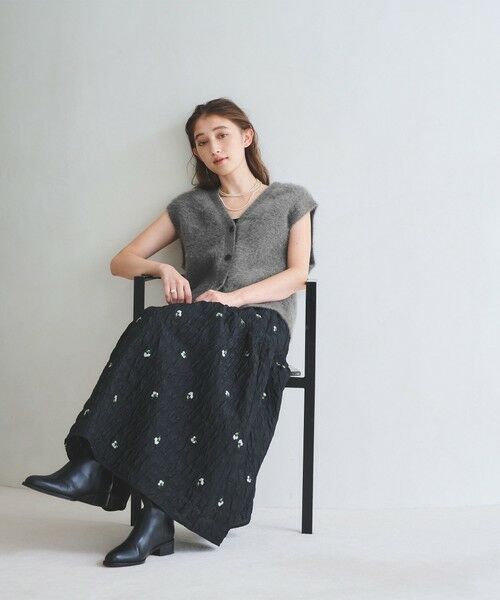 UNITED ARROWS / ユナイテッドアローズ ベスト | フォックスカシミヤ Vネック ベスト | 詳細12