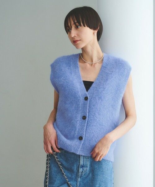 UNITED ARROWS / ユナイテッドアローズ ベスト | フォックスカシミヤ Vネック ベスト | 詳細20