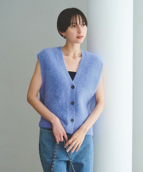 UNITED ARROWS / ユナイテッドアローズ ベスト | フォックスカシミヤ Vネック ベスト | 詳細21