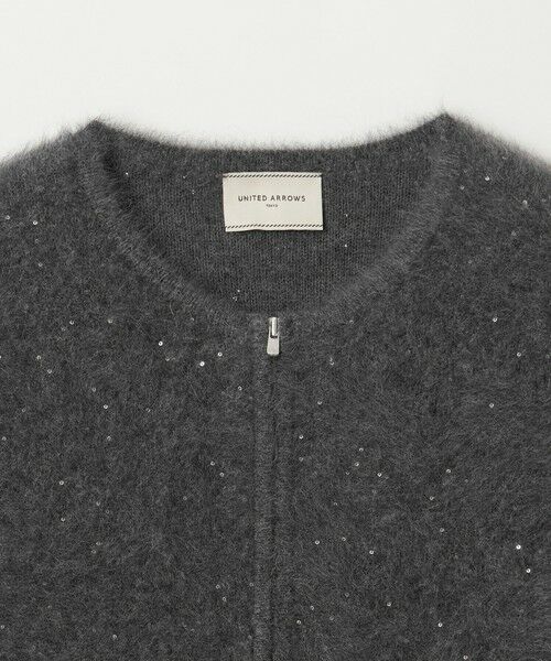 UNITED ARROWS / ユナイテッドアローズ ベスト | フォックスカシミヤ スパンコール ジップ ベスト | 詳細8