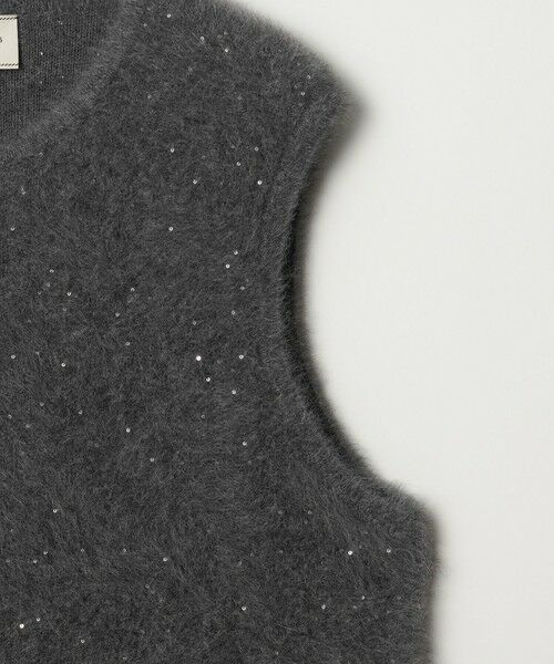UNITED ARROWS / ユナイテッドアローズ ベスト | フォックスカシミヤ スパンコール ジップ ベスト | 詳細9