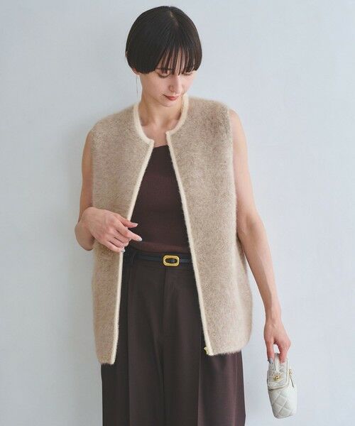 UNITED ARROWS / ユナイテッドアローズ ベスト | フォックスカシミヤ ジップ ベスト | 詳細8