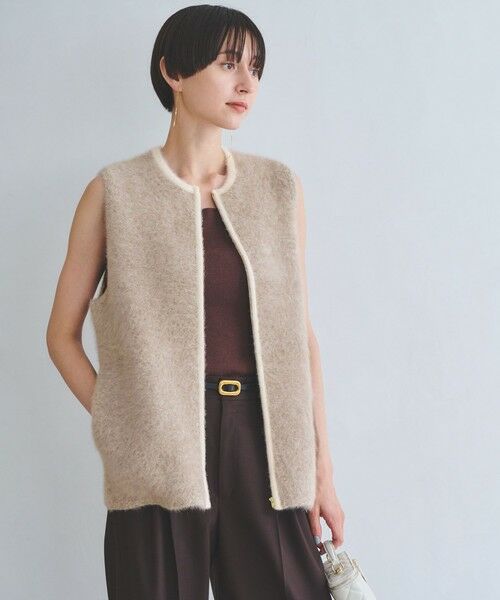 UNITED ARROWS / ユナイテッドアローズ ベスト | フォックスカシミヤ ジップ ベスト | 詳細9