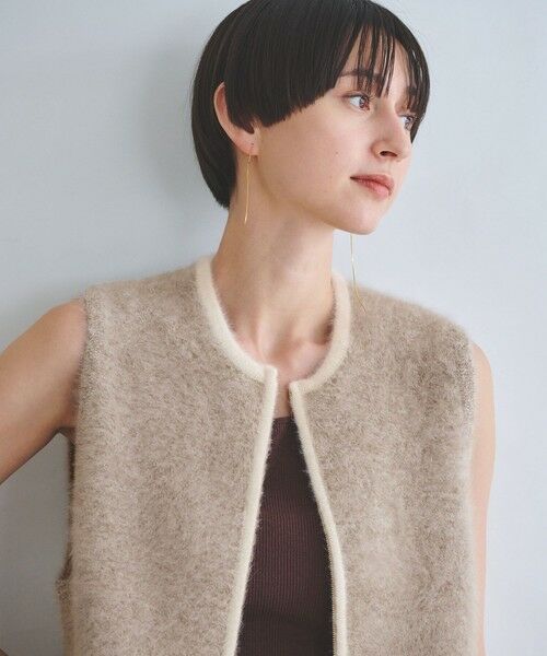 UNITED ARROWS / ユナイテッドアローズ ベスト | フォックスカシミヤ ジップ ベスト | 詳細10