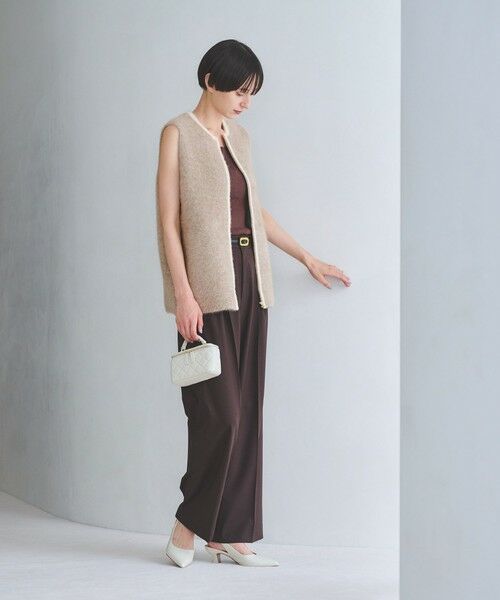 UNITED ARROWS / ユナイテッドアローズ ベスト | フォックスカシミヤ ジップ ベスト | 詳細12