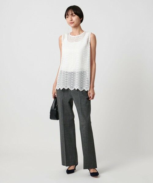 UNITED ARROWS / ユナイテッドアローズ ニット・セーター | レース レイヤード カーディガン‐ウォッシャブル‐ | 詳細3