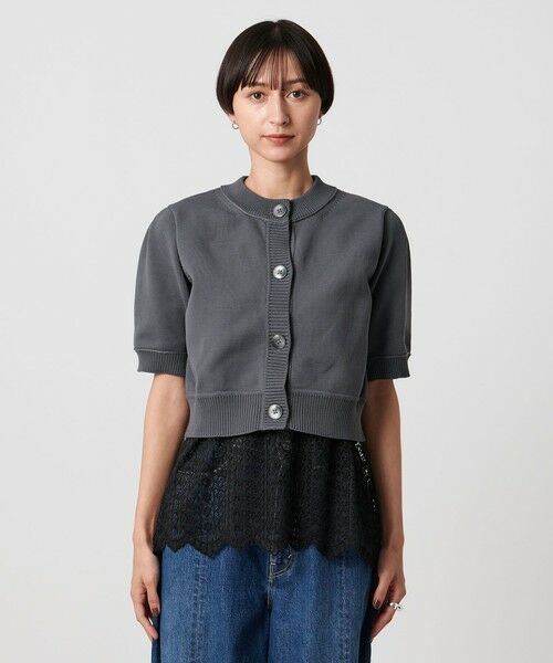 UNITED ARROWS / ユナイテッドアローズ ニット・セーター | レース レイヤード カーディガン‐ウォッシャブル‐ | 詳細13