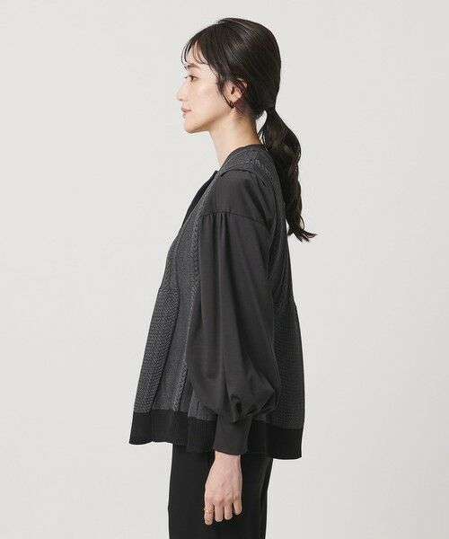 UNITED ARROWS / ユナイテッドアローズ ベスト | ケーブル ペプラム ノースリーブ ニット ベスト ‐ウォッシャブル‐ | 詳細4