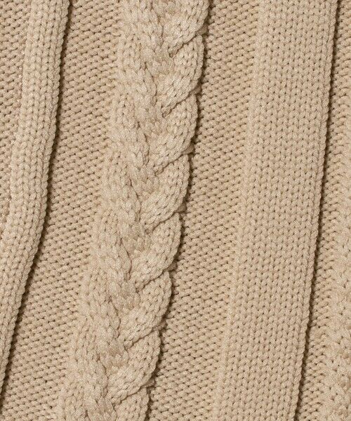 UNITED ARROWS / ユナイテッドアローズ ベスト | ケーブル ペプラム ノースリーブ ニット ベスト ‐ウォッシャブル‐ | 詳細15