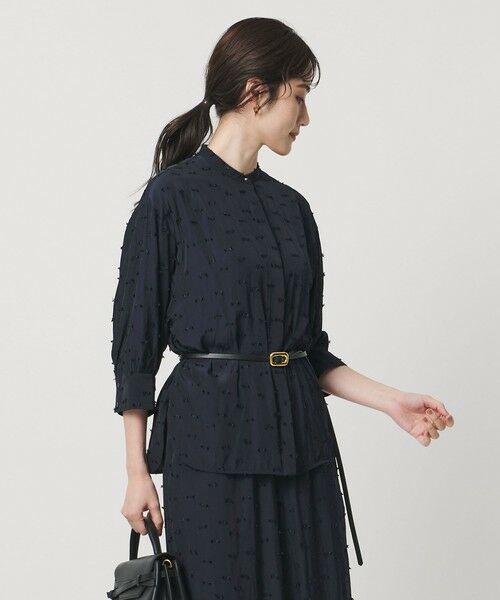 UNITED ARROWS / ユナイテッドアローズ シャツ・ブラウス | ドットカットジャガード シャツ ブラウス ‐ウォッシャブル‐ | 詳細8