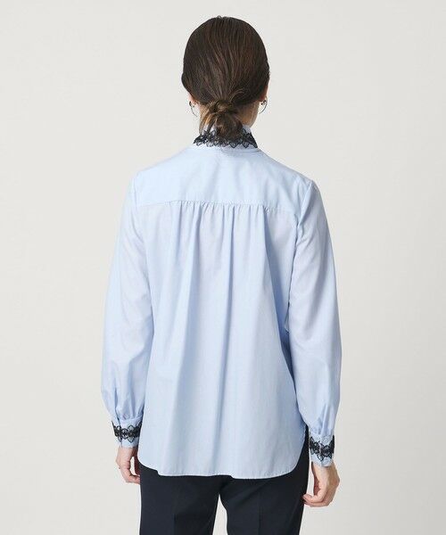 UNITED ARROWS / ユナイテッドアローズ シャツ・ブラウス | レース コンビ ボウタイ リボン ブラウス ‐ウォッシャブル‐ | 詳細13