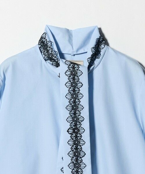 UNITED ARROWS / ユナイテッドアローズ シャツ・ブラウス | レース コンビ ボウタイ リボン ブラウス ‐ウォッシャブル‐ | 詳細16