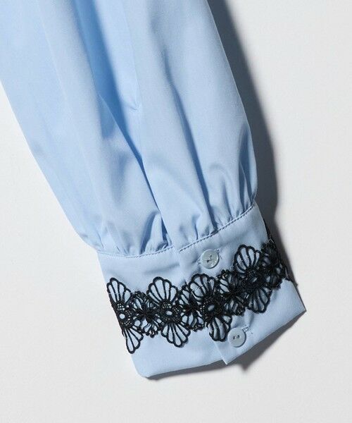 UNITED ARROWS / ユナイテッドアローズ シャツ・ブラウス | レース コンビ ボウタイ リボン ブラウス ‐ウォッシャブル‐ | 詳細17