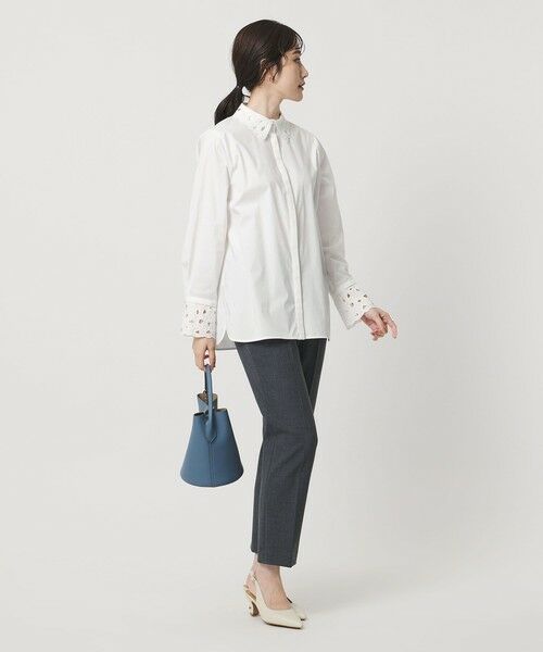 UNITED ARROWS / ユナイテッドアローズ シャツ・ブラウス | エンブロイダリー カラー シャツ ‐ウォッシャブル‐ | 詳細3