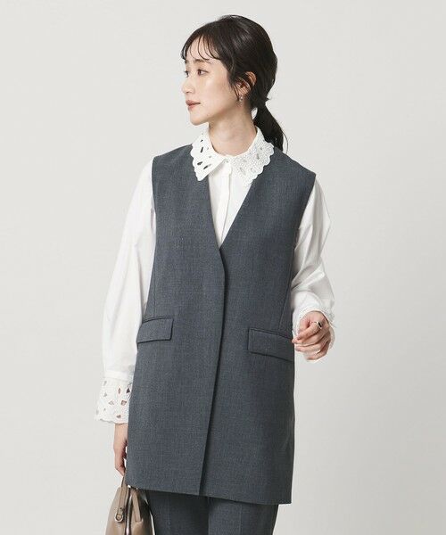 UNITED ARROWS / ユナイテッドアローズ シャツ・ブラウス | エンブロイダリー カラー シャツ ‐ウォッシャブル‐ | 詳細4