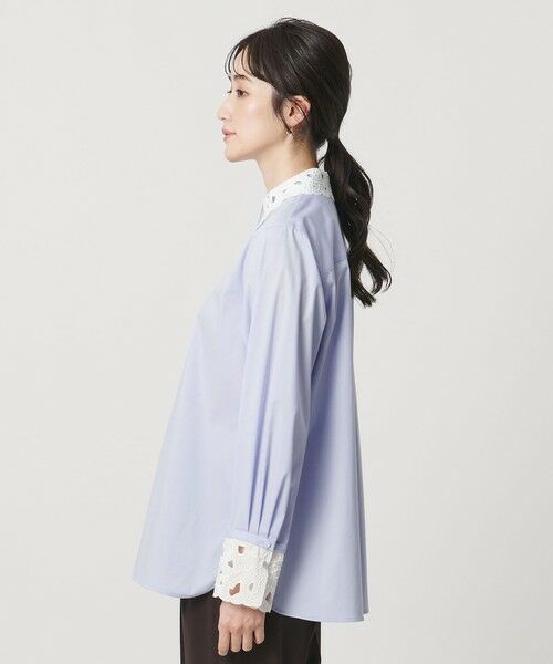 UNITED ARROWS / ユナイテッドアローズ シャツ・ブラウス | エンブロイダリー カラー シャツ ‐ウォッシャブル‐ | 詳細14