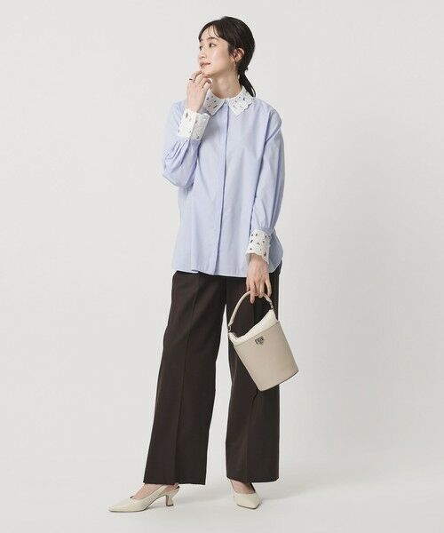 UNITED ARROWS / ユナイテッドアローズ シャツ・ブラウス | エンブロイダリー カラー シャツ ‐ウォッシャブル‐ | 詳細11