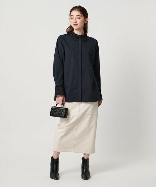 UNITED ARROWS / ユナイテッドアローズ シャツ・ブラウス | エンブロイダリー カラー シャツ ‐ウォッシャブル‐ | 詳細19