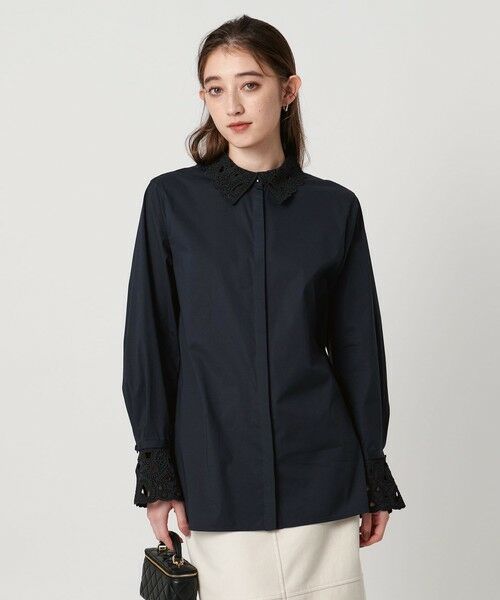 UNITED ARROWS / ユナイテッドアローズ シャツ・ブラウス | エンブロイダリー カラー シャツ ‐ウォッシャブル‐ | 詳細18