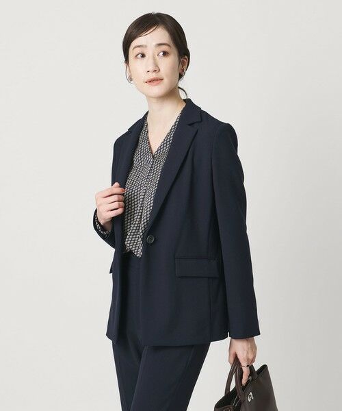 UNITED ARROWS / ユナイテッドアローズ テーラードジャケット | ダブルクロス ジャケット ‐ウォッシャブル‐ | 詳細12