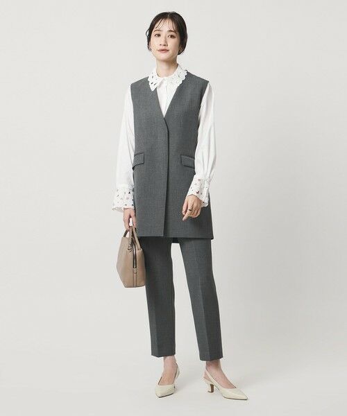 UNITED ARROWS / ユナイテッドアローズ テーラードジャケット | ダブルクロス ベスト ‐ウォッシャブル‐ | 詳細2