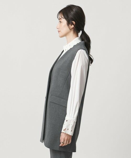 UNITED ARROWS / ユナイテッドアローズ テーラードジャケット | ダブルクロス ベスト ‐ウォッシャブル‐ | 詳細4