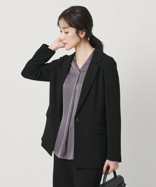 UNITED ARROWS/ユナイテッドアローズ drapy テーラード ジャケット BLACK S(36) UNITED ARROWS/ユナイテッドアローズ drapy テーラード ジャケット BLACK S(36)