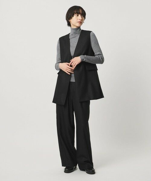 UNITED ARROWS / ユナイテッドアローズ テーラードジャケット | Vネック ノーカラー テーラード ベスト | 詳細2