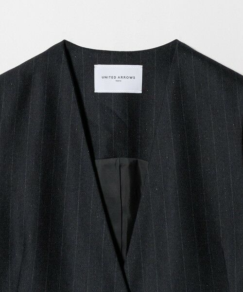 UNITED ARROWS / ユナイテッドアローズ テーラードジャケット | Vネック ノーカラー テーラード ベスト | 詳細17