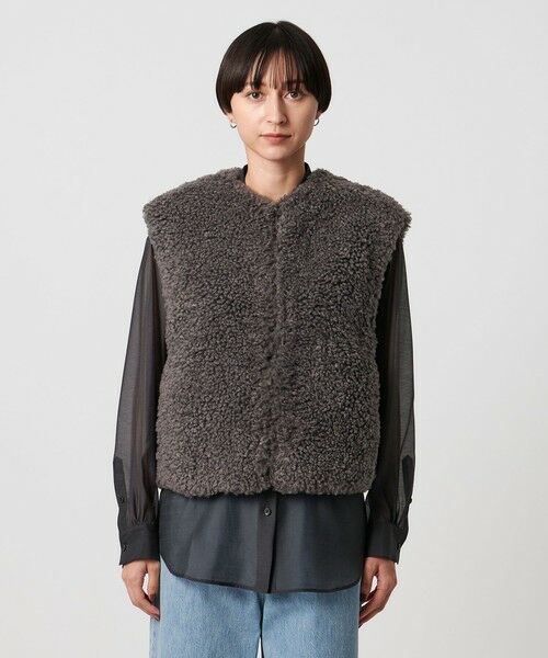 UNITED ARROWS / ユナイテッドアローズ ベスト | ファーライク ボア ベスト | 詳細4