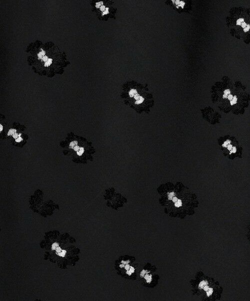 UNITED ARROWS / ユナイテッドアローズ ミニ・ひざ丈スカート | サテン フラワー ジャガード ロングスカート ブラック | 詳細12