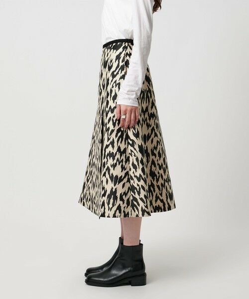 UNITED ARROWS / ユナイテッドアローズ ミニ・ひざ丈スカート | レオパード ジャガード フレアスカート | 詳細5