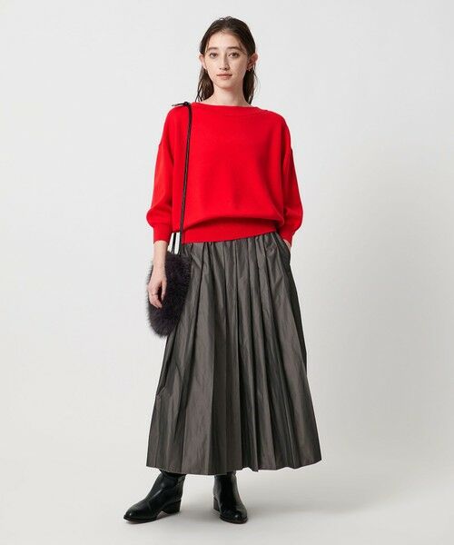 UNITED ARROWS / ユナイテッドアローズ ロング・マキシ丈スカート | シャンブレー タフタ プリーツ スカート | 詳細2