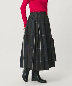UNITED ARROWS / ユナイテッドアローズ ロング・マキシ丈スカート | チェック タフタ プリーツスカート