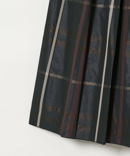 UNITED ARROWS / ユナイテッドアローズ ロング・マキシ丈スカート | チェック タフタ プリーツスカート | 詳細12