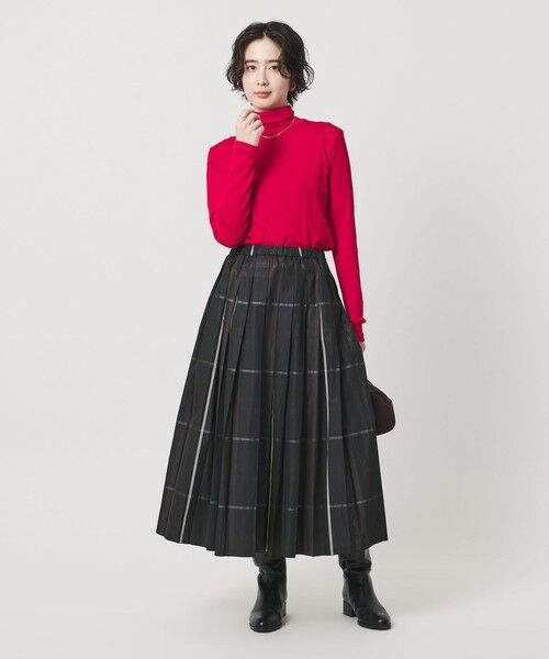 UNITED ARROWS / ユナイテッドアローズ ロング・マキシ丈スカート | チェック タフタ プリーツスカート | 詳細2