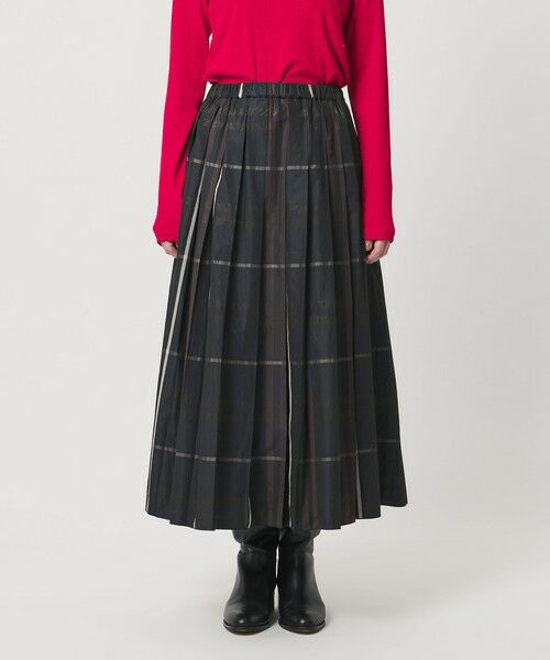 UNITED ARROWS / ユナイテッドアローズ ロング・マキシ丈スカート | チェック タフタ プリーツスカート | 詳細4