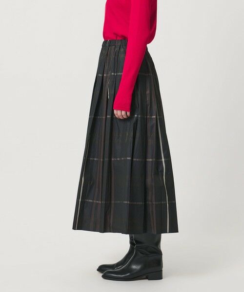 UNITED ARROWS / ユナイテッドアローズ ロング・マキシ丈スカート | チェック タフタ プリーツスカート | 詳細5