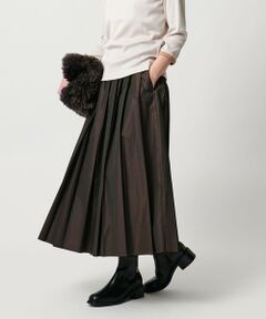 UNITED ARROWS / ユナイテッドアローズ ロング・マキシ丈スカート | タフタ プリーツ ラメ スカート
