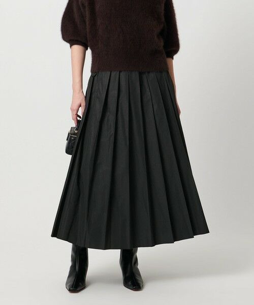 UNITED ARROWS / ユナイテッドアローズ ロング・マキシ丈スカート | タフタ プリーツ ラメ スカート | 詳細1