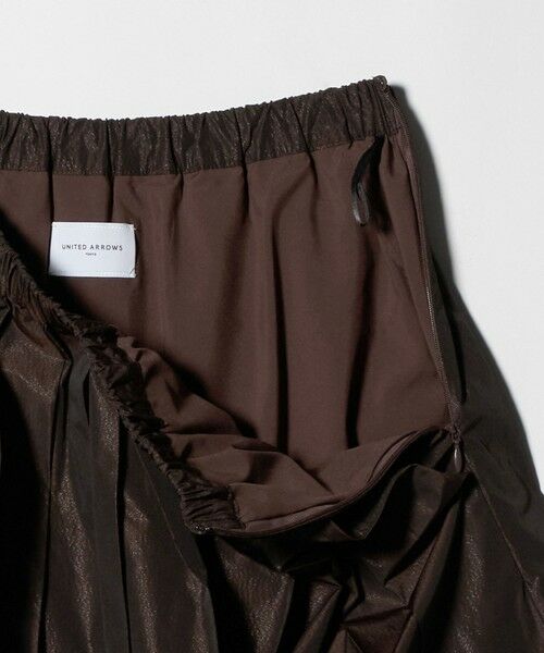 UNITED ARROWS / ユナイテッドアローズ ロング・マキシ丈スカート | タフタ プリーツ ラメ スカート | 詳細18