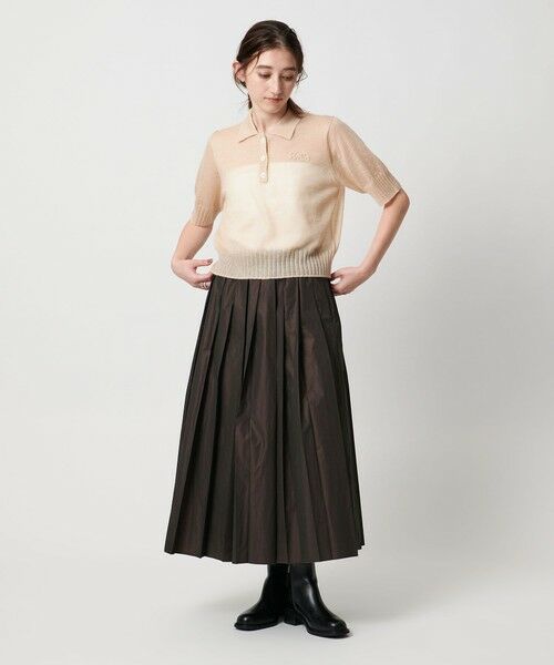 UNITED ARROWS / ユナイテッドアローズ ロング・マキシ丈スカート | タフタ プリーツ ラメ スカート | 詳細9