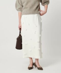 UNITED ARROWS / ユナイテッドアローズ ロング・マキシ丈スカート | ３D フラワー ロング タイトスカート