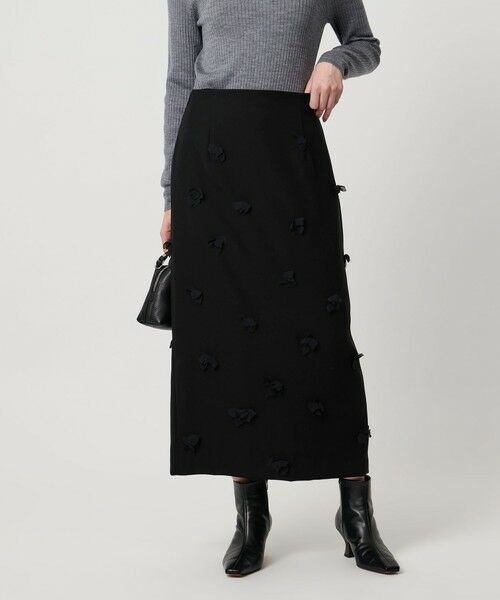 UNITED ARROWS / ユナイテッドアローズ ロング・マキシ丈スカート | ３D フラワー ロング タイトスカート | 詳細7
