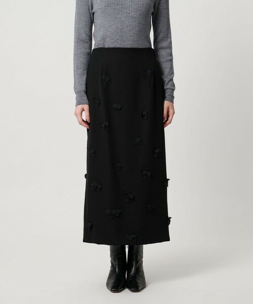 UNITED ARROWS / ユナイテッドアローズ ロング・マキシ丈スカート | ３D フラワー ロング タイトスカート | 詳細9