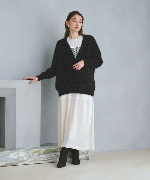 UNITED ARROWS / ユナイテッドアローズ カーディガン・ボレロ | フォックスカシミヤ スパンコール ミドル カーディガン | 詳細2