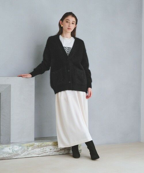 UNITED ARROWS / ユナイテッドアローズ カーディガン・ボレロ | フォックスカシミヤ スパンコール ミドル カーディガン | 詳細3