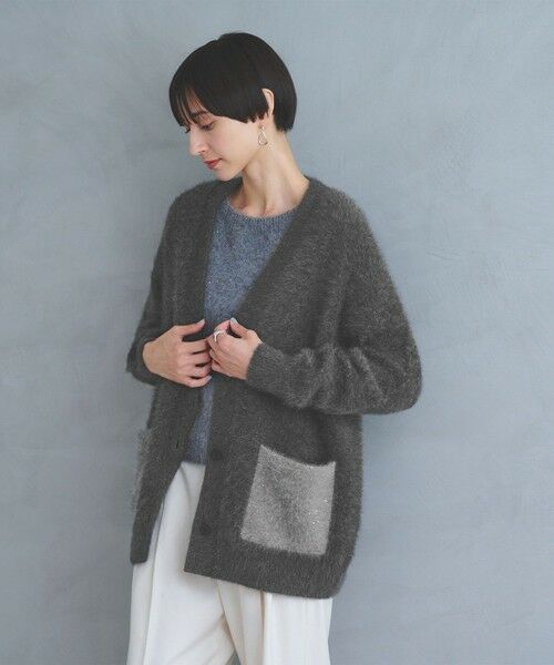 UNITED ARROWS / ユナイテッドアローズ カーディガン・ボレロ | フォックスカシミヤ スパンコール ミドル カーディガン | 詳細8