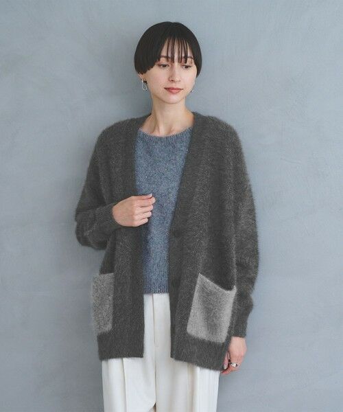 UNITED ARROWS / ユナイテッドアローズ カーディガン・ボレロ | フォックスカシミヤ スパンコール ミドル カーディガン | 詳細9