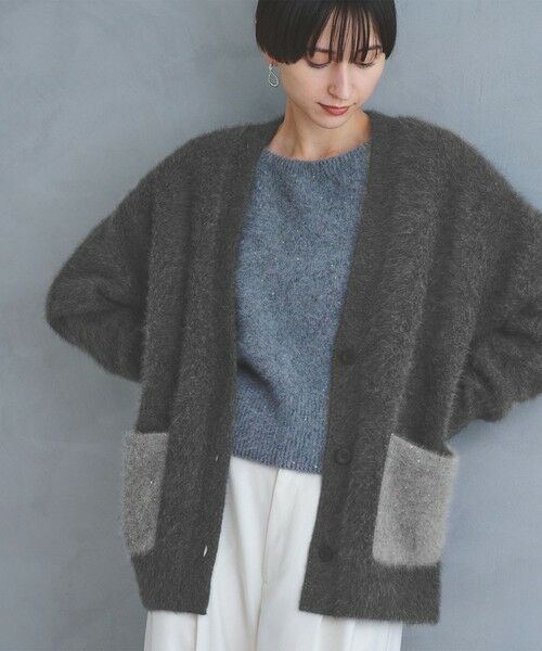 UNITED ARROWS / ユナイテッドアローズ カーディガン・ボレロ | フォックスカシミヤ スパンコール ミドル カーディガン | 詳細10